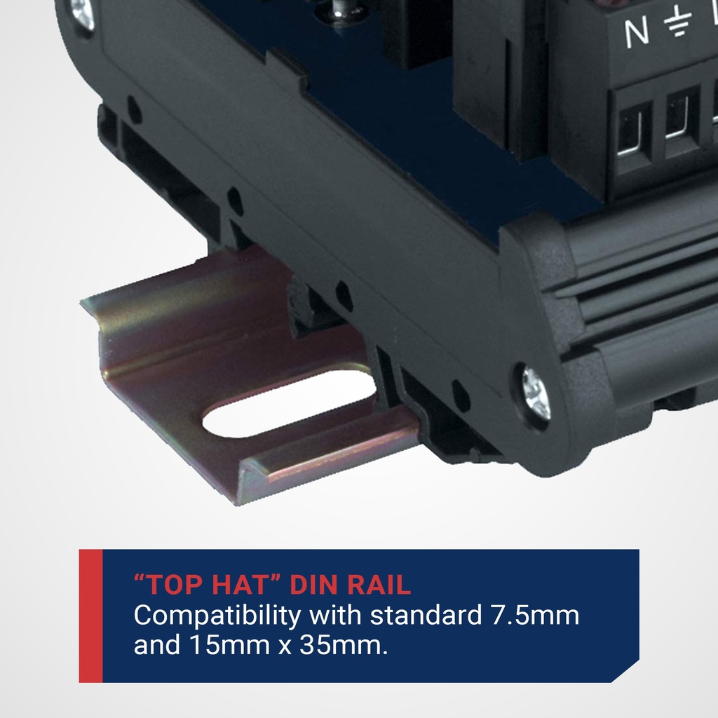 Terminal Block: RJ45 To 9 Screw Terminals W/Track & Clips